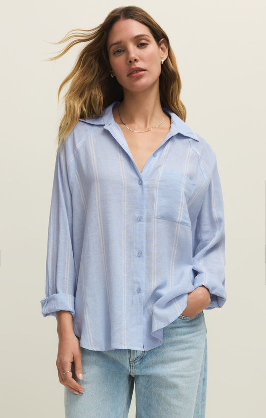 The Perfect Line Top |Blue Stripe|