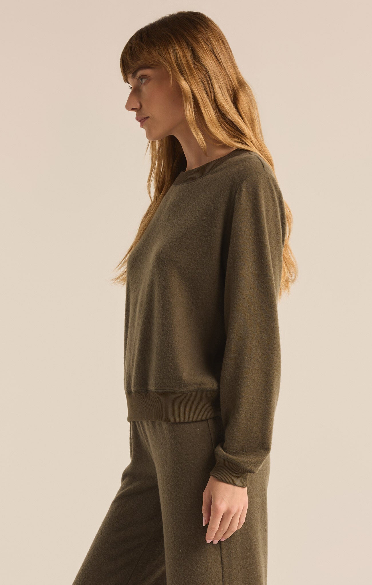 Russel Cozy Pullover |Olive|