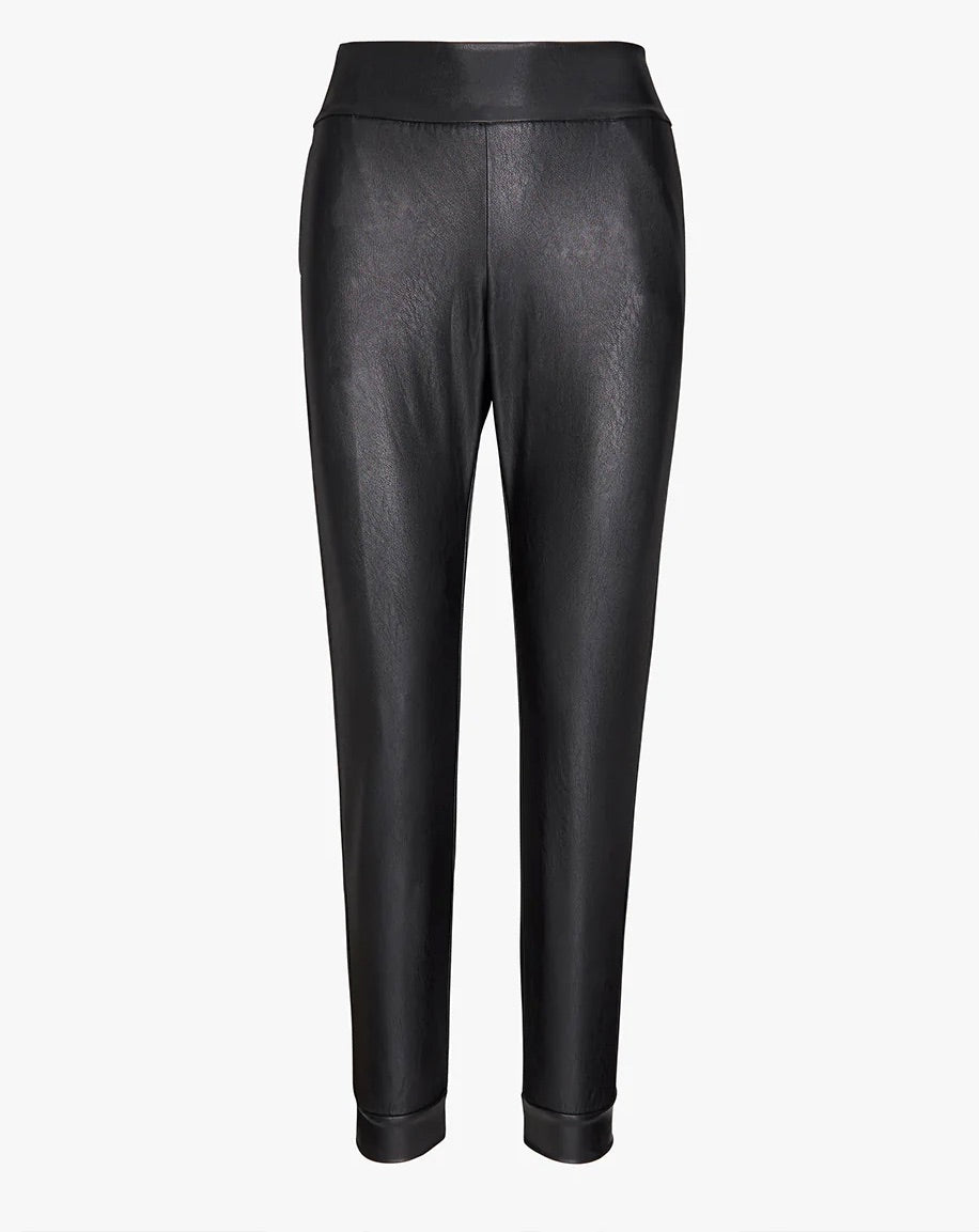 Faux Leather Jogger
