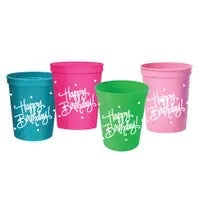 Happy Birthday Stadium Cups