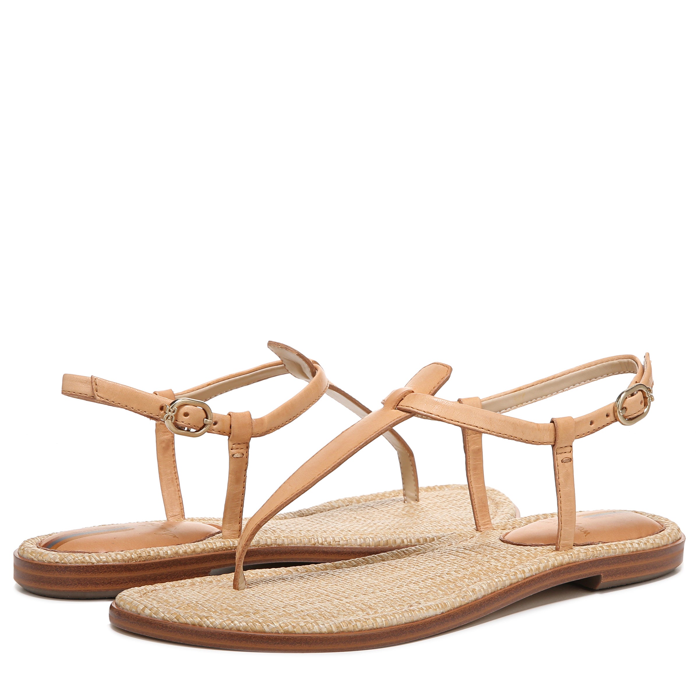 Gigi Thong Sandal Natural The Pink Zinnia