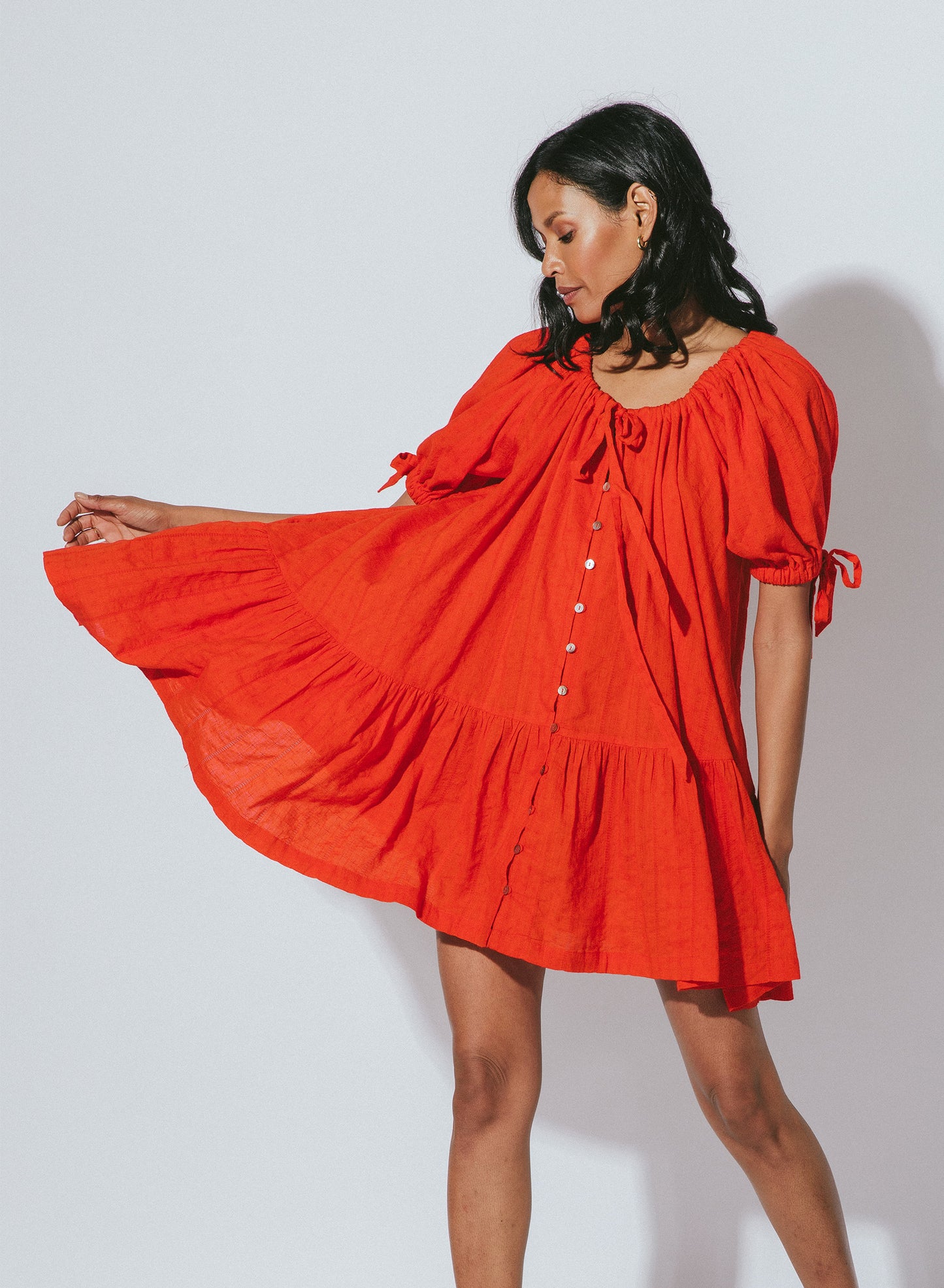 Emmeline Mini Dress |Cherry|